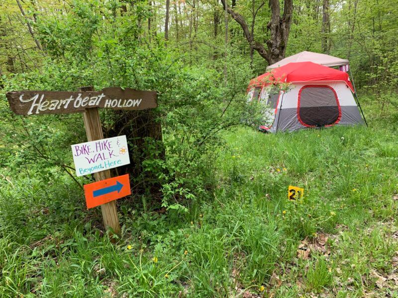 Woods Camping at The Heron Campground in Western New York