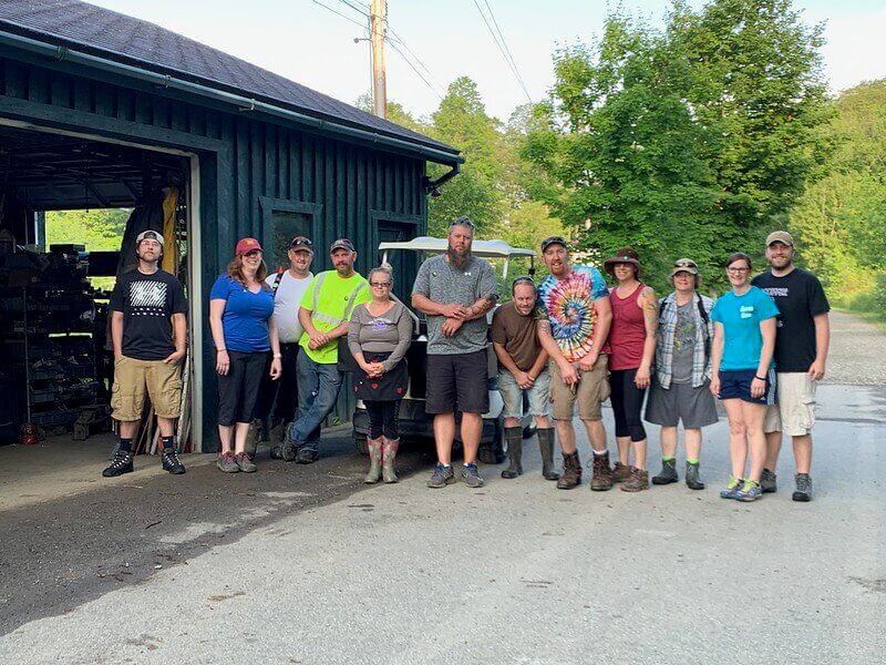 Image of a group of Heron volunteers and vendors at The Heron Farm and Event Center