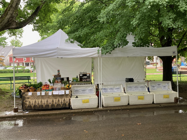 farmers market booth