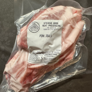 pork jowl bacon in a package