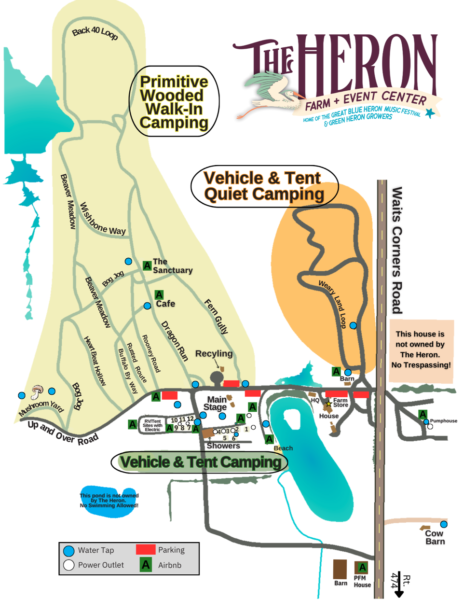 map of the heron campground