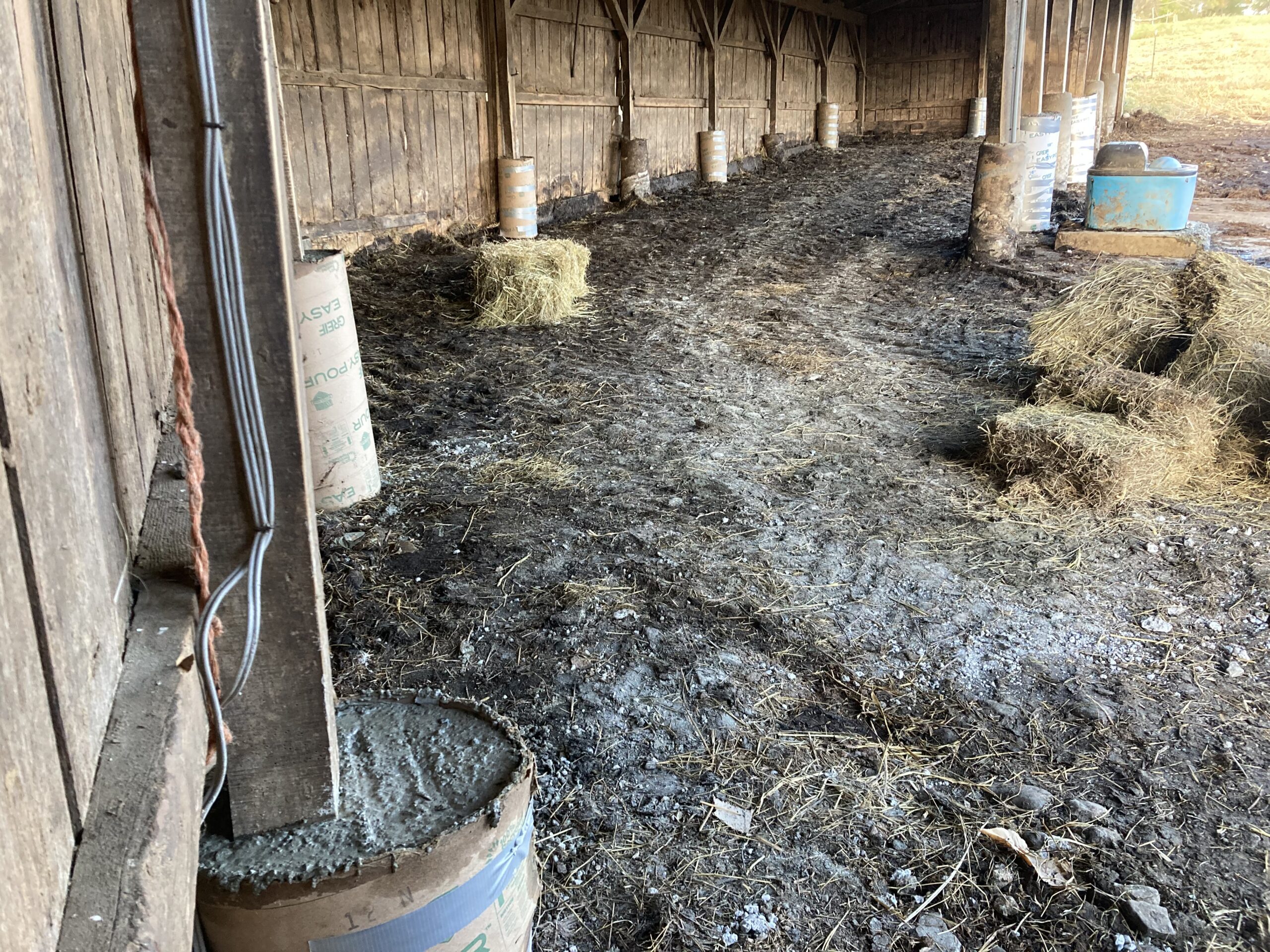 Sauna tubes in the Cow Barn