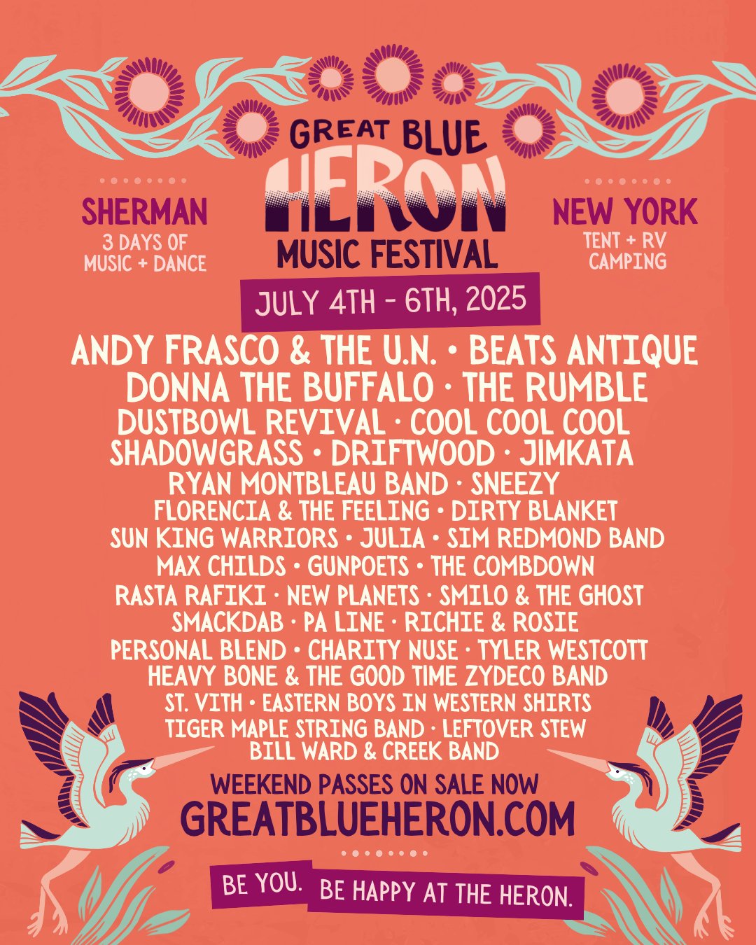 Great blue heron music festival the heron