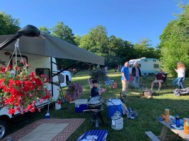 RV camping at The Heron campground in western new york